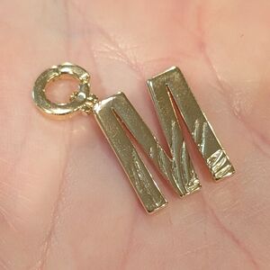 Gold Letter M Pendant
